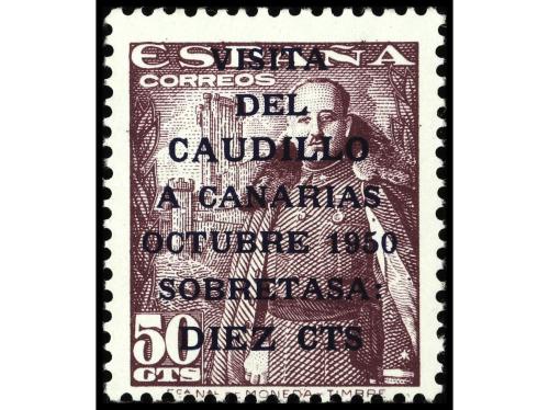 ** ESPAÑA. Ed. 1088ha/9ha. CAUDILLO A CANARIAS. SERIE COMPLE