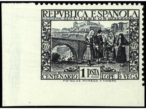 ** ESPAÑA. Ed. 693spmz y 693spmiz. 1 pta. pizarra. 2 Sellos,