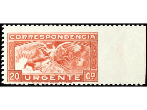 ** ESPAÑA. Ed. 679smd y 679smd. 20 cts. carmín. 2 Sellos, un