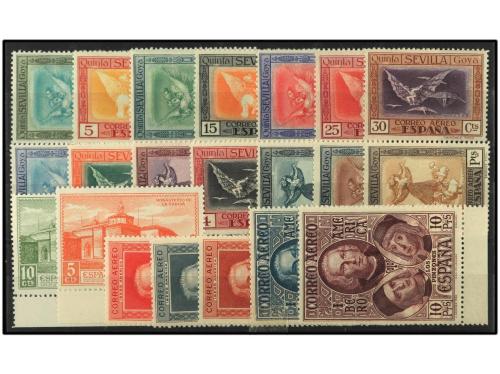 ** ESPAÑA. 1930-1936. Lote de 7 series completas diferentes: