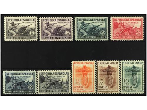 * ESPAÑA. Ed. 792/800. SERIE COMPLETA. MUY BONITA. RARA. OCA