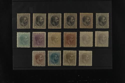 */(*) COLONIAS ESPAÑOLAS: CUBA. Ed. 68/73 y 89/105. 2 SERIES