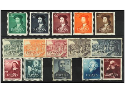 ** ESPAÑA. Ed. 1091/1120. 10 SERIES COMPLETAS diferentes (añ