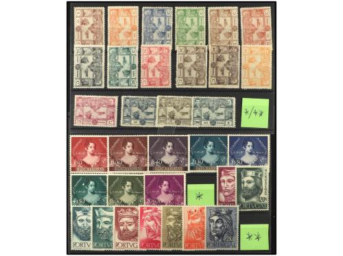 **/* PORTUGAL. 1923-1955. Lote de 10 series completas difere