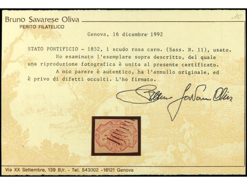 ° ITALIA ANTIGUOS ESTADOS: ESTADOS PONTIFICIOS. Yv. 11. 1 s.