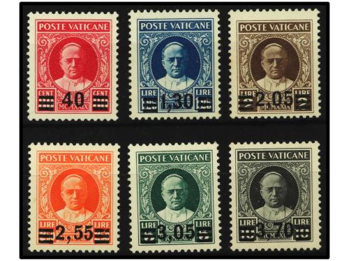 ** VATICANO. Yv. 60/5. SERIE COMPLETA. Cert. E. DIENA. PRECI