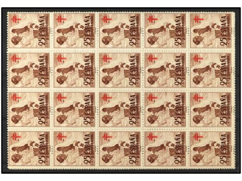 ** ESPAÑA. Ed. 1119/20(5) y 1126/8(5). CAJAL Y FERRAN y UNIV