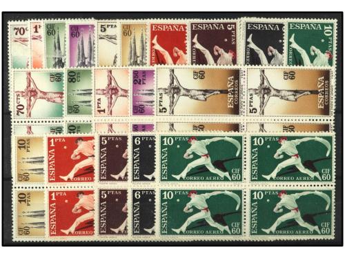 ** ESPAÑA. Ed. 1196/8(9), 1200/5(9) y 1280/9(10). ESTADISTIC