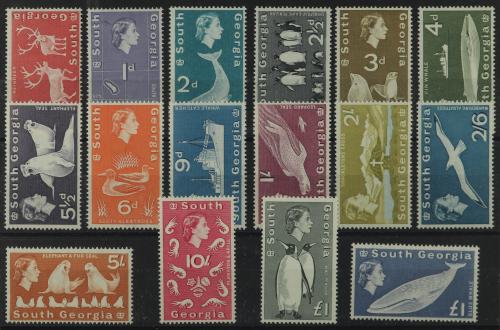 * COLONIAS INGLESAS. Yv. 9/24. FALKLAND. GEORGIA DEL SUR. SE