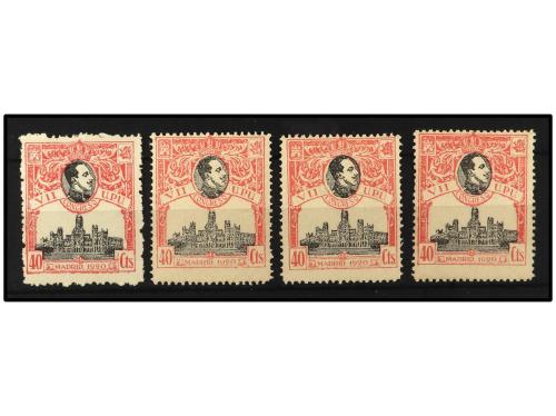 ** ESPAÑA. Ed. 305(4). 40 cts. rosa. 4 Sellos. OCASIÓN. Cat.