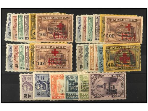 ** PORTUGAL. FRANQUICIAS. 1927-1936. Conjunto de 11 series d