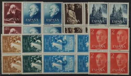 ** ESPAÑA. Ed. 1119/20(4), 1130/1(4), 1157(4) y 1180/2(4). 3