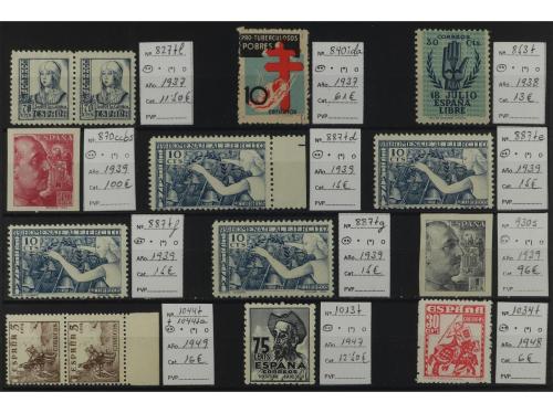 ** ESPAÑA. VARIEDADES. 1922-1965. 5 Fichas grandes contenien