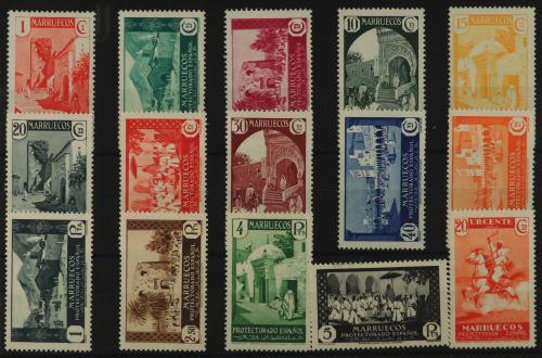 * COLONIAS ESPAÑOLAS: MARRUECOS. Ed. 133/47. SERIE COMPLETA.