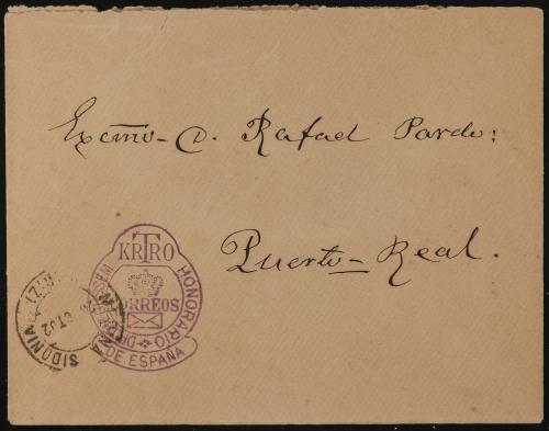 ✉ ESPAÑA: FRANQUICIAS POSTALES. 2 Sobres con franquicia THEB