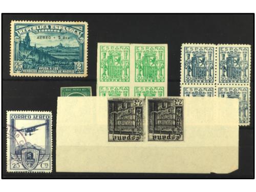 **/(*)/° ESPAÑA. FALSOS FILATÉLICOS. Lote de 60 piezas aprox