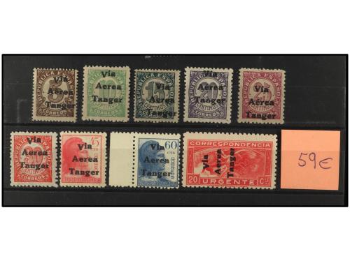 ** COLONIAS ESPAÑOLAS: TANGER. 1938-1939. Conjunto de series