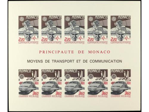 ** MONACO. Yv. HB.41a y 67a. 2 HB. SIN DENTAR. LUJO. Yvert 6