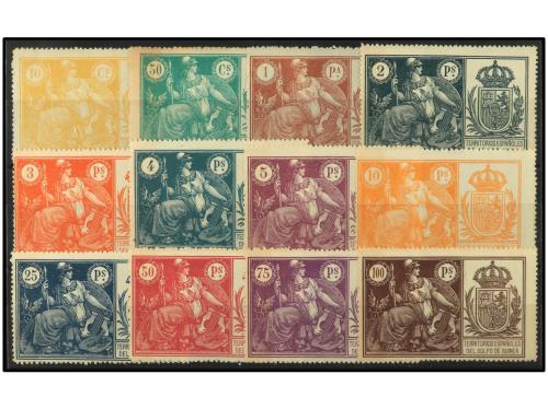 ** COLONIAS ESPAÑOLAS: GUINEA. Ed. Gálvez 97/108. FISCALES. 