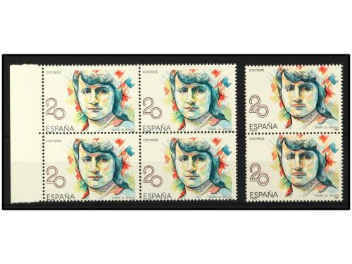 ** ESPAÑA. Ed. 2898ef/dv/id. MARÍA DE MAEZTU. Lote de 16 sel