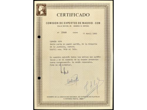 * ESPAÑA. Ed. 143p/52p, 417p y 147pec/8pec. Juego completo d