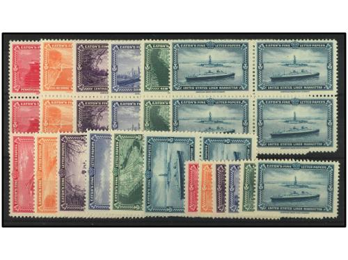 **/*/(*) ESTADOS UNIDOS. Lote compuesto por 2 fichas: una co