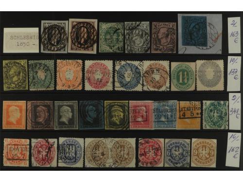 */(*)/° COLONIAS ALEMANAS. 2 Fichas grandes conteniendo 62 s