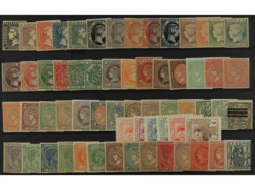 (*) ESPAÑA. FALSOS FILATÉLICOS. 2 Fichas grandes conteniendo