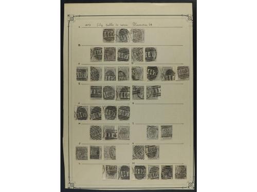 ° GRAN BRETAÑA. 6 p. gris oliva (1873-1878). Estudio con 131