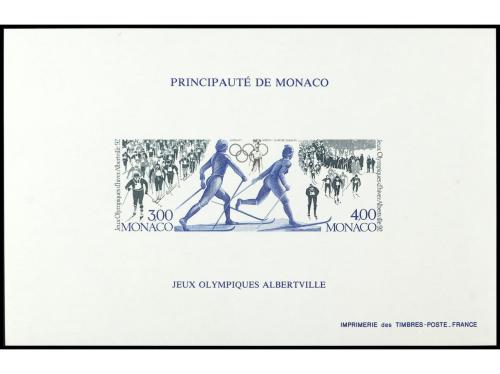 ** MONACO. Yv. HB.19a y BE. 15a. 2 HB. SIN DENTAR (una BLOQU