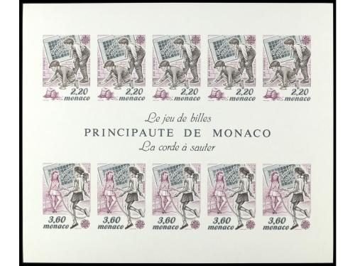 ** MONACO. Yv. HB.30a y 46a. 2 HB. SIN DENTAR. LUJO. Yvert 8