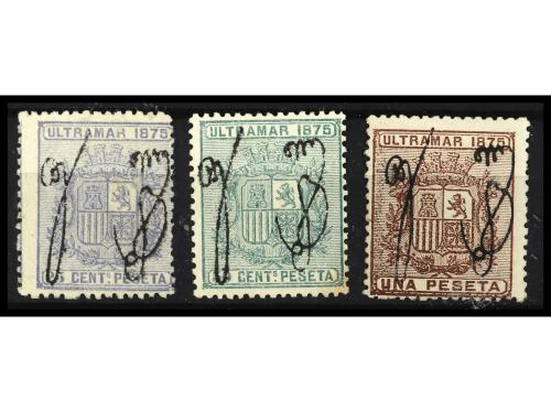 (*)/** PUERTO RICO. Yv. 5/7. SERIE COMPLETA. El 5/6 sin goma