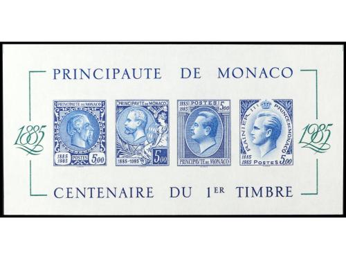 ** MONACO. Yv. HB.33a y 49a. 2 HB. SIN DENTAR. LUJO. Yvert 7