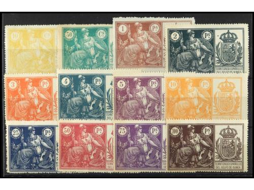 ** COLONIAS ESPAÑOLAS: GUINEA. Ed. Gálvez 97/108. FISCALES. 