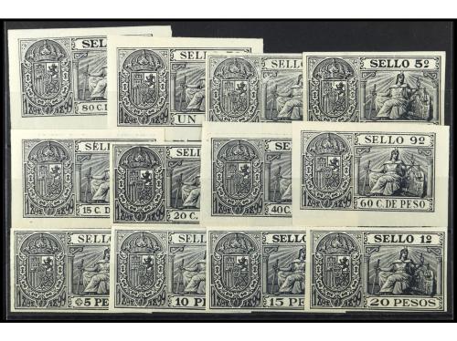 * PUERTO RICO. Ed. Forbin 1/12. FISCALES. 1898-99. DERECHO 