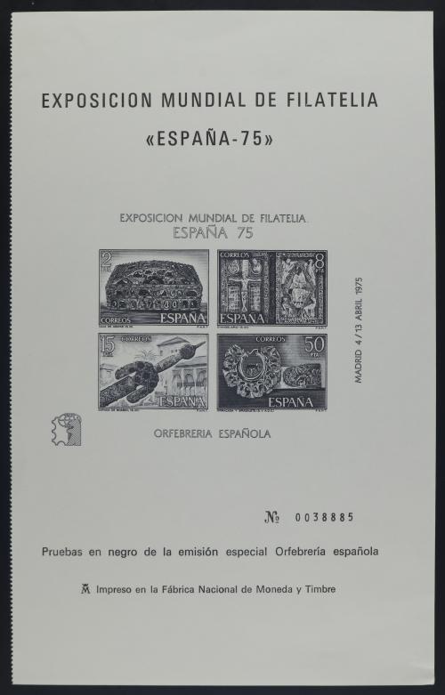 PRUEBAS. Ed. 1/2(2). ESPAÑA&#39;75. 2 Juegos de pruebas. Además 