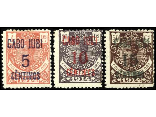 * COLONIAS ESPAÑOLAS: CABO JUBY. Ed. 1, 2 y 3A. 3 Valores (i