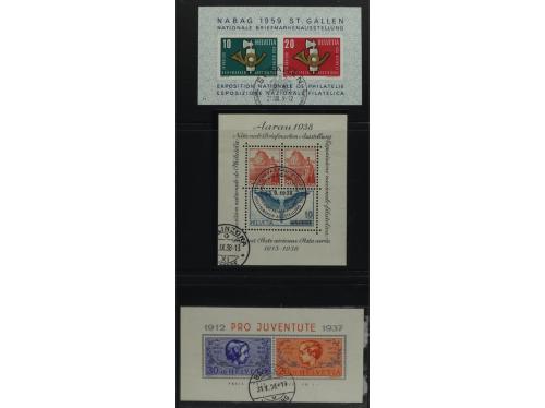° SUIZA. 1936... Lote de 22 HB. diferentes mataselladas. Hay