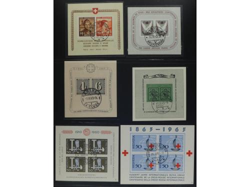 ° SUIZA. 1936... Lote de 22 HB. diferentes mataselladas. Hay