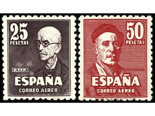 ** ESPAÑA. Ed. 1015/6. SERIE COMPLETA. PRECIOSA. Cat. 440&euro;. 