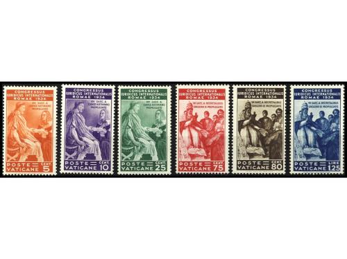 ** VATICANO. Yv. 66/71. SERIE COMPLETA. Goma parcialmente to