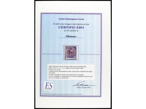 ° COLONIAS ESPAÑOLAS: CUBA. Ed. 10. PUERTO PRÍNCIPE. 1 c. s.