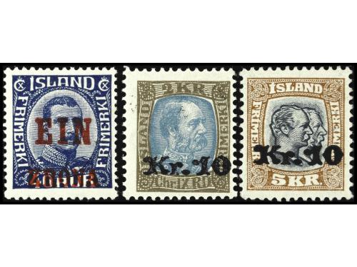 * ISLANDIA. Yv. 120 y 121/2. MUY BONITOS. RAROS. OCASIÓN. Yv