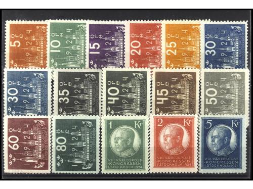 * SUECIA. Yv. 163A/77. SERIE COMPLETA. PRECIOSA. RARA. OCASI