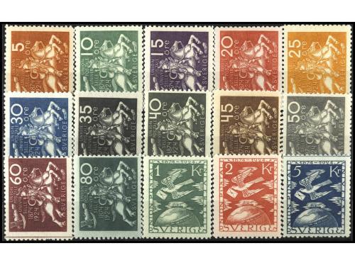 * SUECIA. Yv. 178/92. SERIE COMPLETA. MUY BONITA. RARA. OCAS