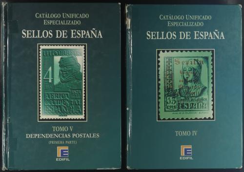 BIBLIOGRAFÍA. 5 CATÁLOGOS EDIFIL ESPECIALIZADOS: TOMOS II-II