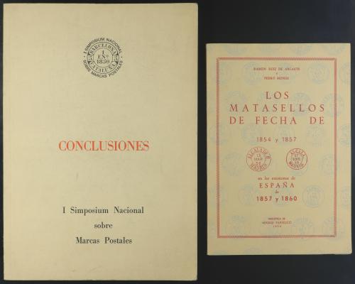 BIBLIOGRAFÍA. 4 LIBROS: NOTICIAS SOBRE ALGUNAS MARCAS POSTAL