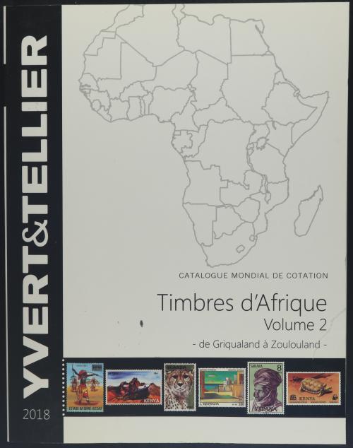 BIBLIOGRAFÍA. YVERT. 3 Catálogos TIMBRES D'AFRIQUE (TOMOS 1-