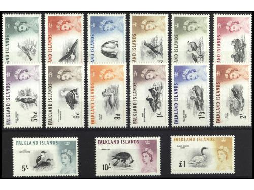 ** COLONIAS INGLESAS. Yv. 122/36. FALKLAND. SERIE COMPLETA. 