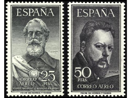 ** ESPAÑA. Ed. 1124/5. LEGAZPI Y SOROLLA. SERIE COMPLETA. MU